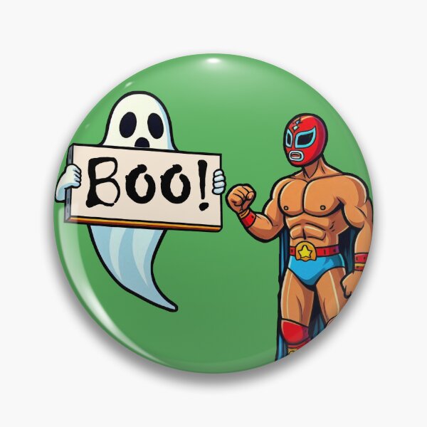 Item preview, Lucha Ghost - Boo! designed and sold by DynaMotionDesigns.