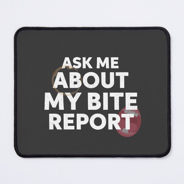 Item preview, Ask Me About My Bite Report Funny Daycare Teacher Design White Version designed and sold by The Sticky Clipboard.