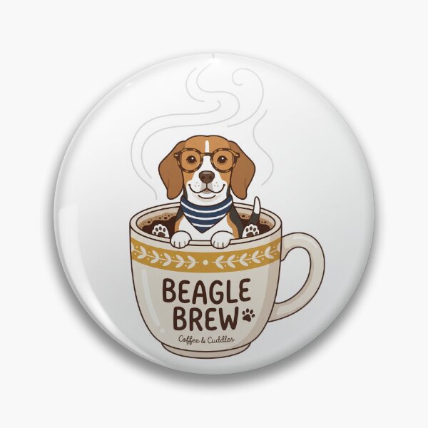 Item preview, Beagle Coffee Lover Club Retro Caffeine Dog Mom designed and sold by PictoVibe.