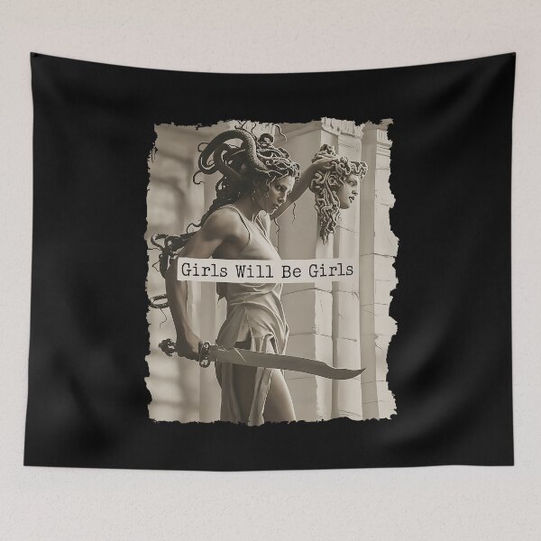 Item preview, Vintage Girls Will Be Girls Medusa Feminism designed and sold by suhairee-studio.