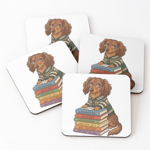 Item preview, Dachshund Book Club Librarian Wiener Dog Lover designed and sold by PictoVibe.