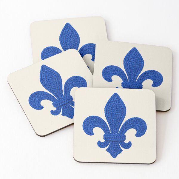 Item preview, Quebec crochet fleur-de-lis  designed and sold by FatBirdie.