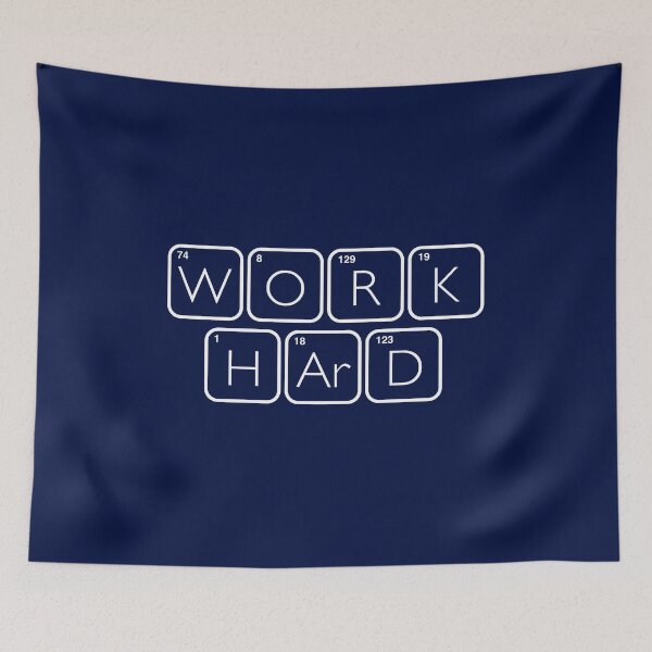 Item preview, Work Hard - Chemistry Periodic Table designed and sold by Lightfield.