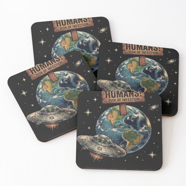 Item preview, Caution! Humans! designed and sold by ShirtAI.