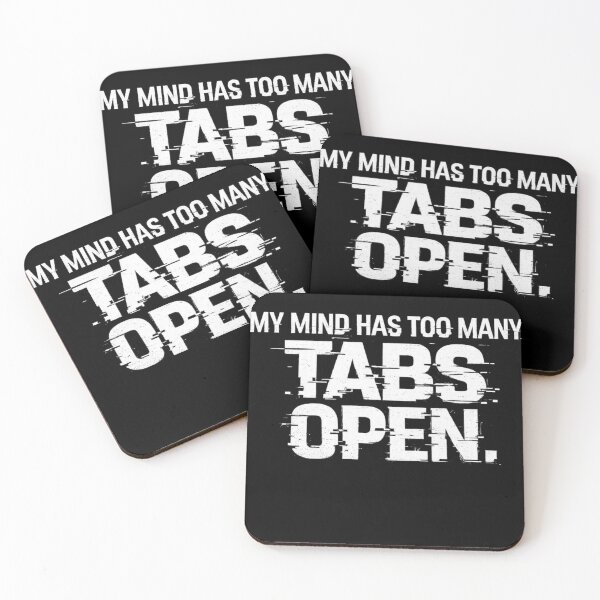 Item preview, My Mind Has Too Many Tabs Open – ADHD Overthinking Shirt designed and sold by AGawas.