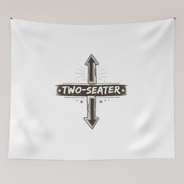 Item preview, two seater dirty humor funny sarcastic offensive gag designed and sold by thomas-frame.