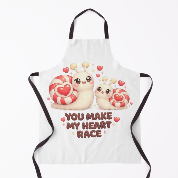 Item preview, Cute Snail Pun You Make My Heart Race | Kawaii Valentine Romance For Couples designed and sold by Dulxoz.