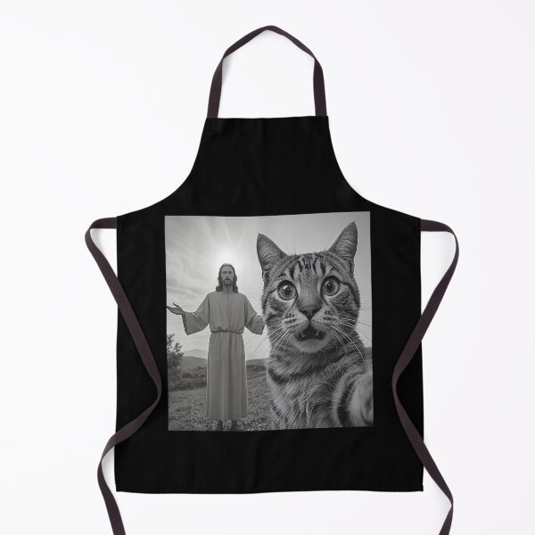 Item preview, Cat Selfie With Jesus Funny Meme designed and sold by nosu-art-pod.