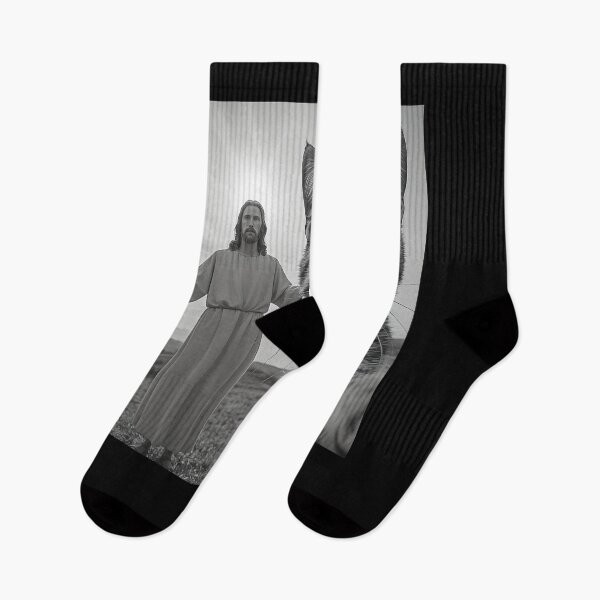 Item preview, Cat Selfie With Jesus Funny Meme designed and sold by nosu-art-pod.