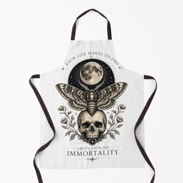 Item preview, Each life makes its own imitation of Immortality - Skull and Moth Dark Academia Art designed and sold by Extravanganzza.