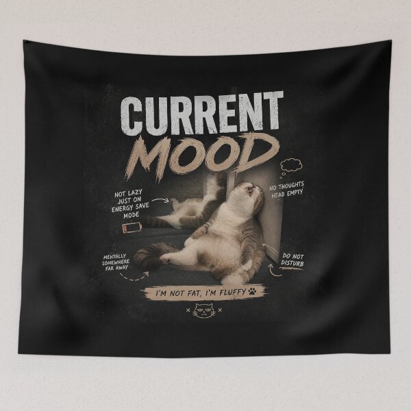 Item preview, Current Mood Funny Cat Meme designed and sold by rkdgtalgraphic.