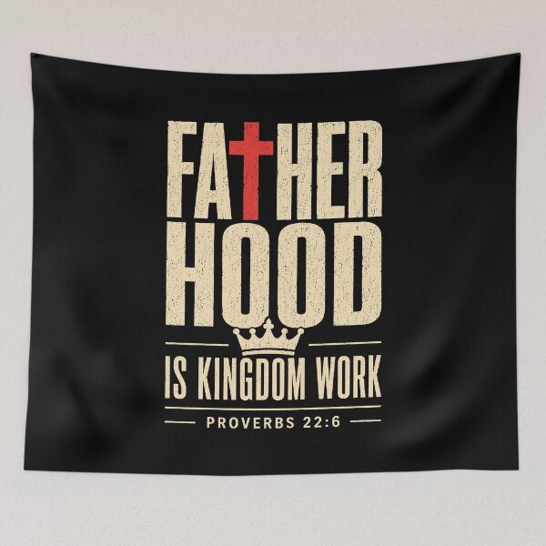 Item preview, Fatherhood is Kingdom Work Christian Dad designed and sold by Randomera.