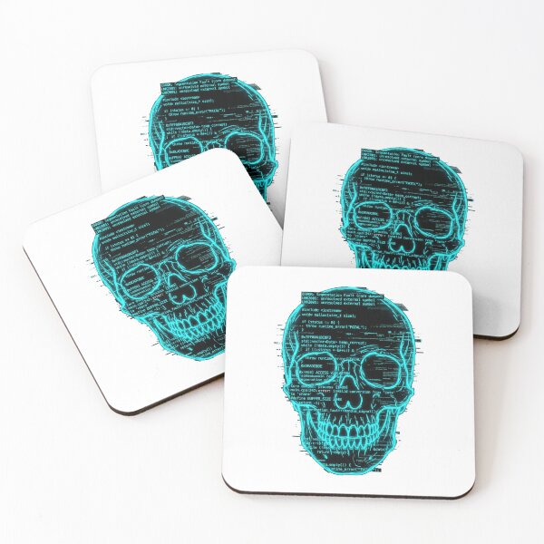 Item preview, C Plus Plus Developer Code Glitch Tech Skull designed and sold by PictoVibe.