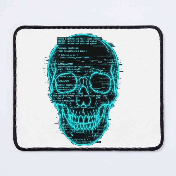 Item preview, C Plus Plus Developer Code Glitch Tech Skull designed and sold by PictoVibe.