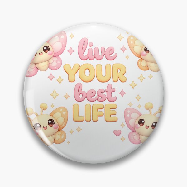 Item preview, Live Your Best Life Kawaii Butterfly | Pastel Positivity For Soft Aesthetic Lovers designed and sold by Dulxoz.