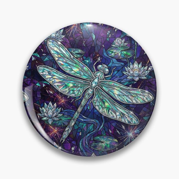 Item preview, Stained Glass Celestial Dragonfly designed and sold by Lainey1978.