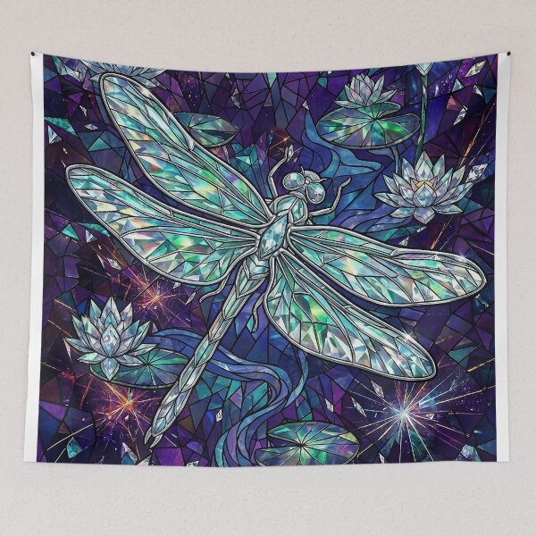 Item preview, Stained Glass Celestial Dragonfly designed and sold by Lainey1978.