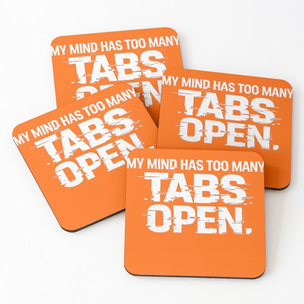 Item preview, My Mind Has Too Many Tabs Open – ADHD Overthinking Shirt designed and sold by AGawas.