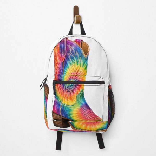 Item preview, Rainbow Tie-Dye Cowboy Boot designed and sold by jgvisualarts.