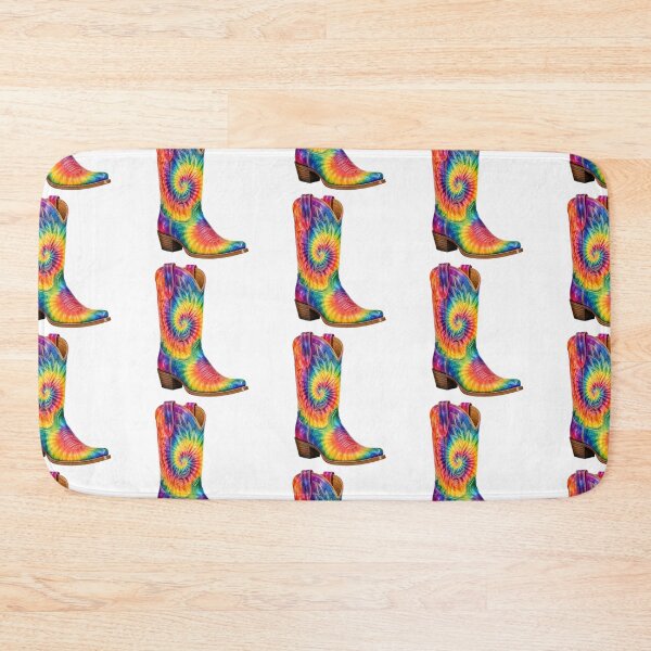 Item preview, Rainbow Tie-Dye Cowboy Boot designed and sold by jgvisualarts.