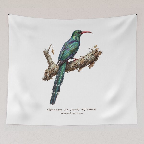 Item preview, Green Wood Hoopoe on Rustic Branch designed and sold by Takeda-art.