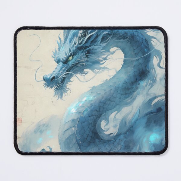 Item preview, The Abyssal Monarch: Blue Dragon Primordial Legacy Art designed and sold by Studio Lumiére Zeit.