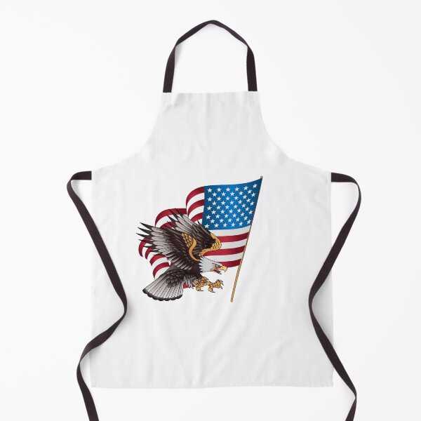 Item preview, Swooping Bald Eagle with Waving American Flag designed and sold by dcohea.