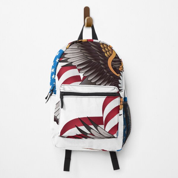 Item preview, Swooping Bald Eagle with Waving American Flag designed and sold by dcohea.