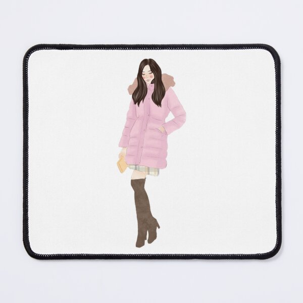 Item preview, Hustle Hard Girl Winter Puffer Jacket Fashion Art designed and sold by theleftyworks.