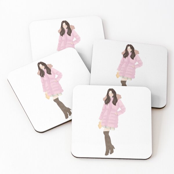 Item preview, Hustle Hard Girl Winter Puffer Jacket Fashion Art designed and sold by theleftyworks.