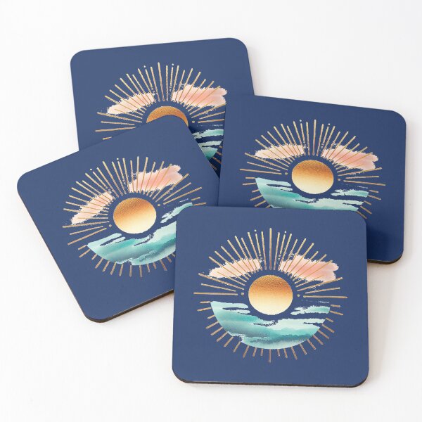 Item preview, Watercolor Sun Rays Beach Seaside designed and sold by Catalyste.