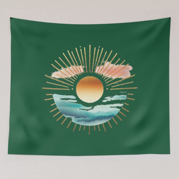 Item preview, Watercolor Sun Rays Beach Seaside designed and sold by Catalyste.