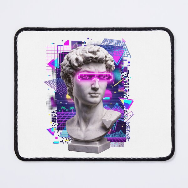Item preview, Classical Vaporwave Greek Statue Glitch Art Bust designed and sold by PictoVibe.
