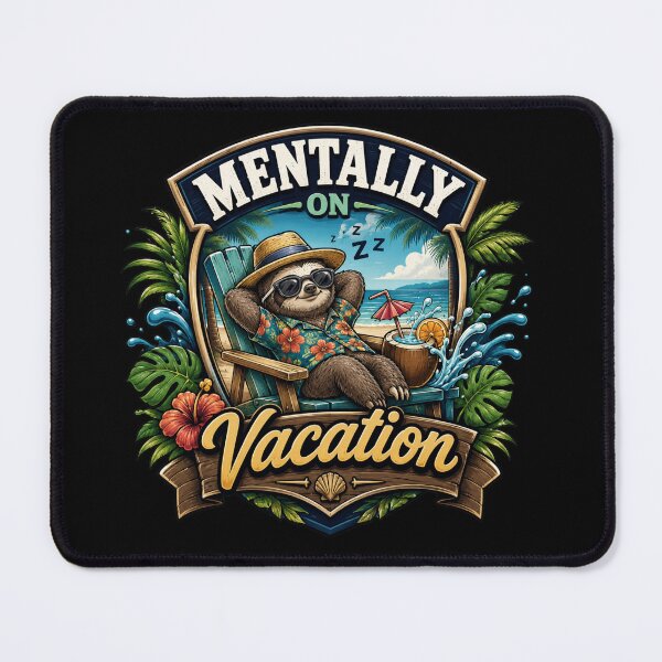 Item preview, Mentally on Vacation designed and sold by RisingWolfStudio.