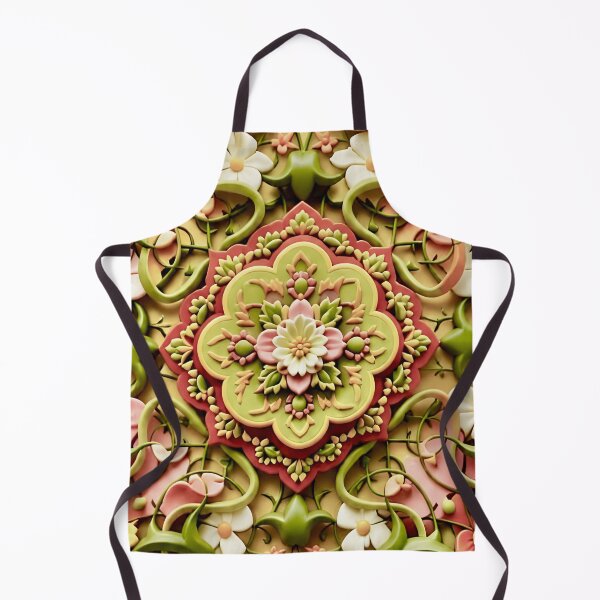 Item preview, Floral Pattern Inspired by Ardabil Carpet designed and sold by Vicky Brago-Mitchell®.