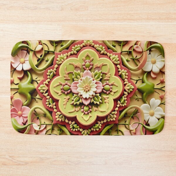 Item preview, Floral Pattern Inspired by Ardabil Carpet	 designed and sold by Vicky Brago-Mitchell®.