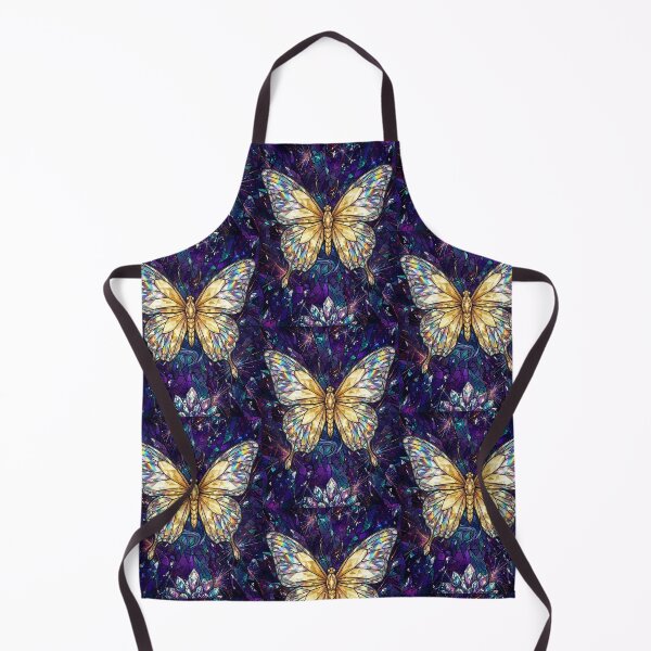 Item preview, Iridescent Golden Butterfly Stained Glass Mosaic designed and sold by Lainey1978.