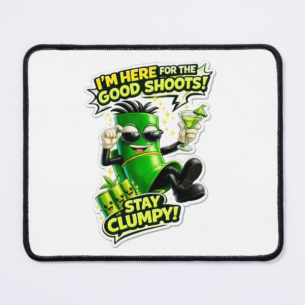 Item preview, Good Shoots Bamboo Martini Plant Lover Pun Sticker designed and sold by Surreal Characters & Cute Pups.