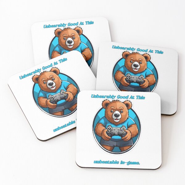 Item preview, Unbearably Good At This Unbeatable In Game Gamer Bear designed and sold by Animalloveus.