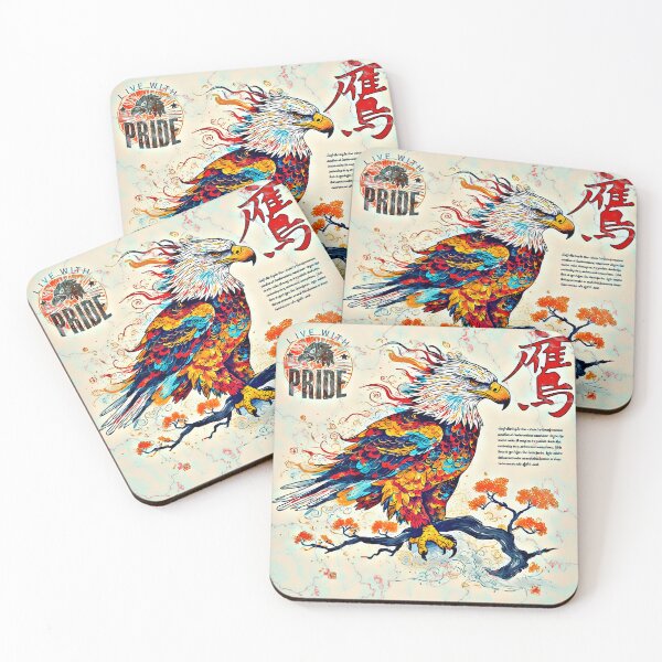 Item preview, Colorful Eagle Freedom Art Patriotic Bird designed and sold by Neer arts.