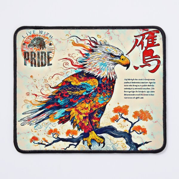 Item preview, Colorful Eagle Freedom Art Patriotic Bird designed and sold by Neer arts.