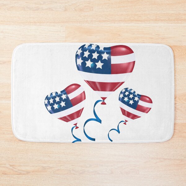 Item preview, Patriotic American Flag Heart Balloons designed and sold by dcohea.