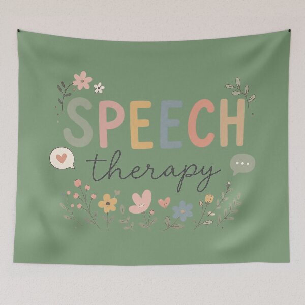Item preview, Cute Speech Therapy Floral SLP Speech Language Pathologist designed and sold by bosamji.
