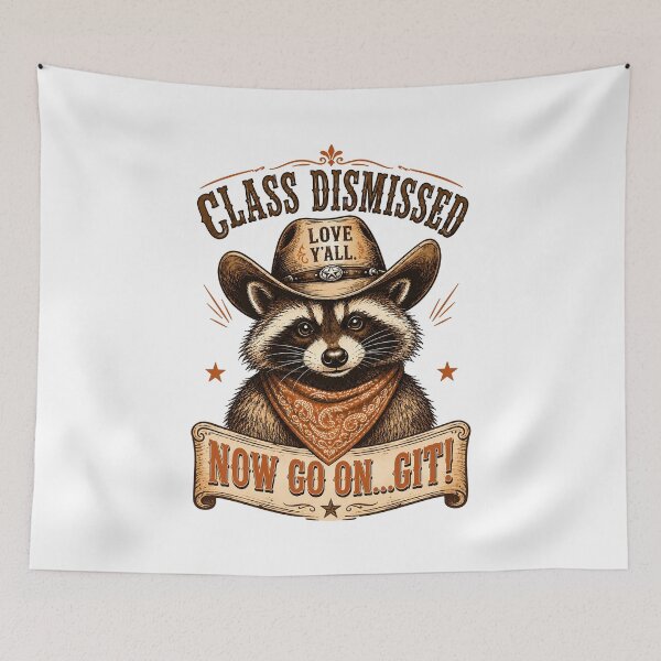 Item preview, Raccoon Class Dismissed Now Go On Git Fun designed and sold by Randomera.