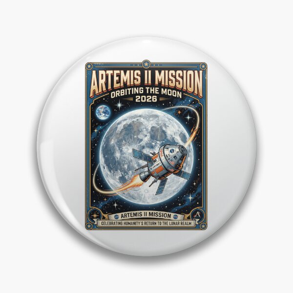 Item preview, Artemis II Mission 2026 Space Flight Moon Orbiter designed and sold by PictoVibe.