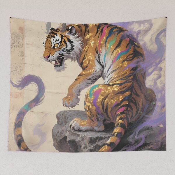 Item preview, The Swift Benevolence: Zouwu Ancient Scroll Art designed and sold by Studio Lumiére Zeit.