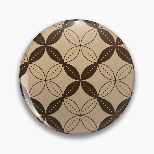 Item preview, Simple Brown Traditional Batik Kawung Indonesian Heritage Motif designed and sold by Lailaynta.