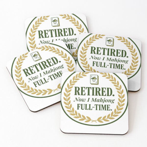 Item preview, Retired Now I Mahjong Full-Time Player designed and sold by JMDesignHub.