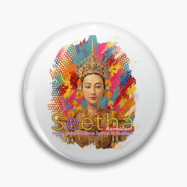 Item preview, Welcome Thailand Seetha Ramakien Art – Cute Thai Cultural Travel Graphic designed and sold by Beeform.