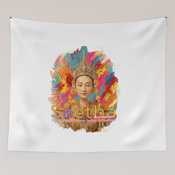 Item preview, Welcome Thailand Seetha Ramakien Art – Cute Thai Cultural Travel Graphic designed and sold by Beeform.